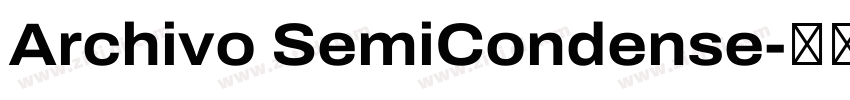 Archivo SemiCondense字体转换